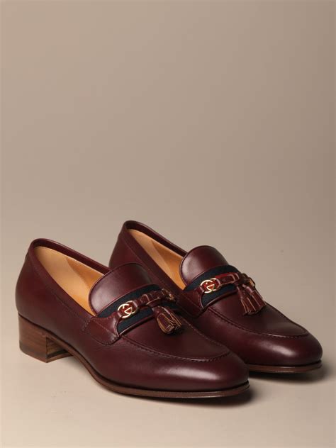 mocassini gucci bordeaux|Mocassini GUCCI da Donna .